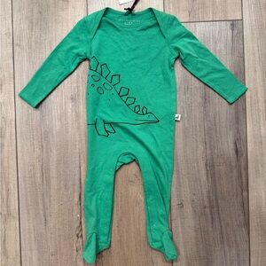 NWT Stella McCartney Baby 6 Month Onesie Footed Pajama Romper Green Dinosaur